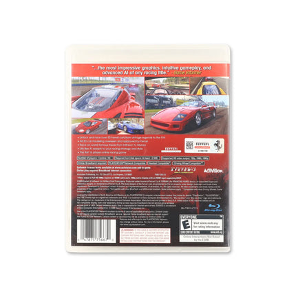 Ferrari Challenge for PlayStation 3 - Box back - Product gallery.