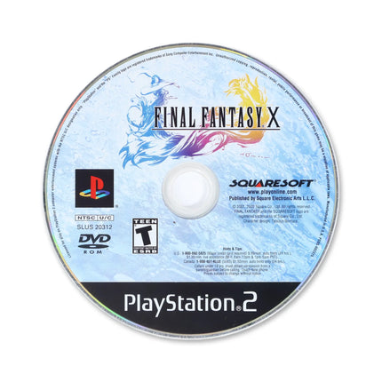 Final Fantasy X for Sony PlayStation 2 - Disc front with label - Game only.