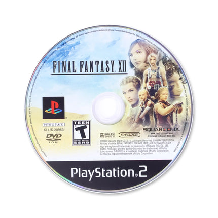 Final Fantasy XII for Sony PlayStation 2 - Disc front with label - Game only.