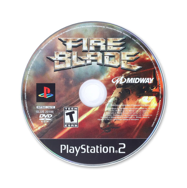 Fire Blade for Sony PlayStation 2 - Disc front with label - Game only.