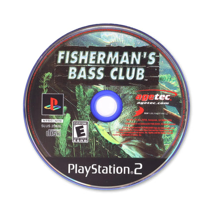 Fishermans Bass Club for Sony PlayStation 2 - Disc front with label - Game only.