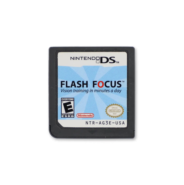 Flash Focus Vision Training for Nintendo DS - Cartridge front with label - Game only.