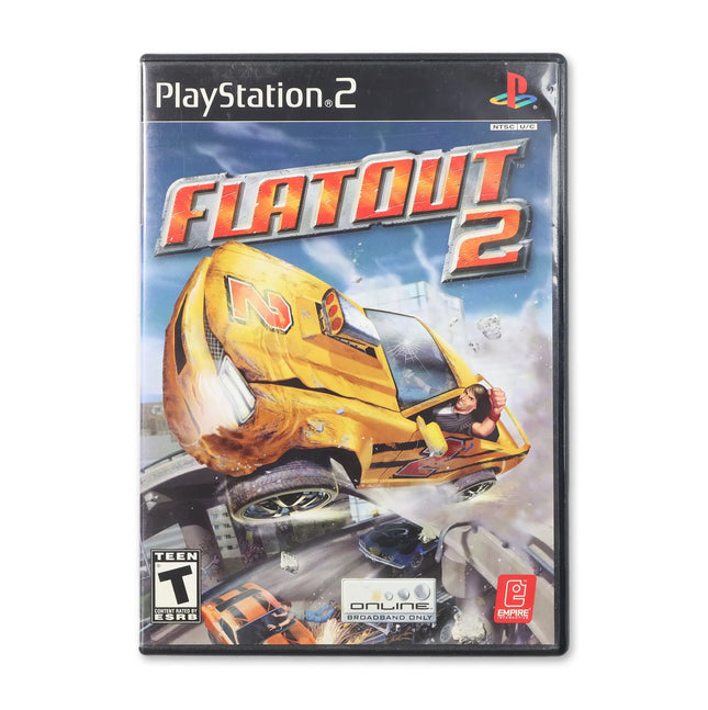 Flatout 2 for Sony PlayStation 2 - Case front cover - Complete in box or case and game.