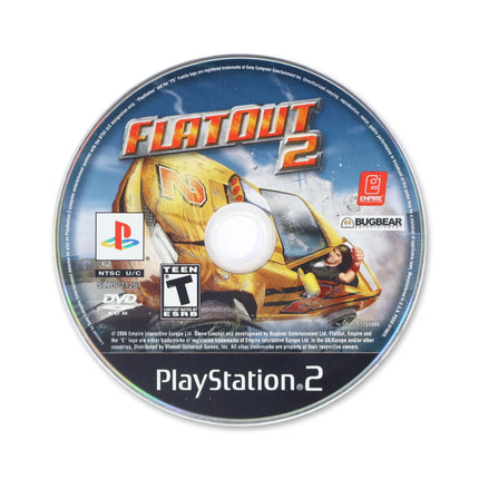 Flatout 2 for Sony PlayStation 2 - Disc front with label - Game only.