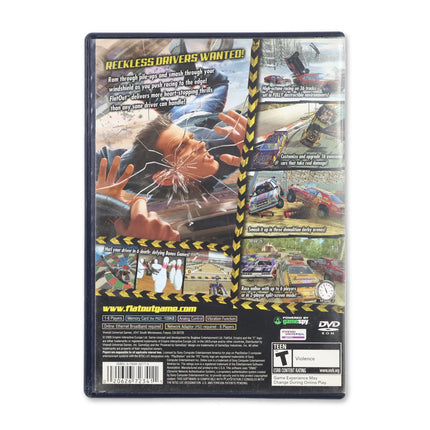 Flatout for Sony PlayStation 2 - Case back cover - Product gallery.