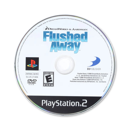Flushed Away for Sony PlayStation 2 - Disc front with label - Game only.