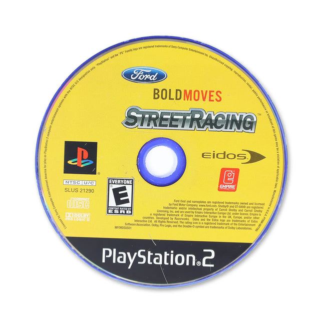Ford Bold Moves Street Racing for Sony PlayStation 2 - Disc front with label - Game only.