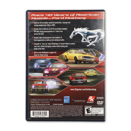 Ford Mustang The Legend Lives for Sony PlayStation 2 - Case back cover - Product gallery.