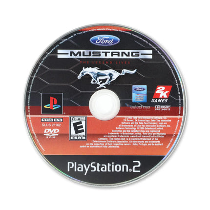 Ford Mustang The Legend Lives for Sony PlayStation 2 - Disc front with label - Game only.
