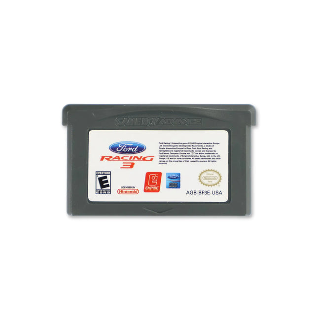 Ford Racing 3 for Nintendo Game Boy Advance - Cartridge front with label - Game only.