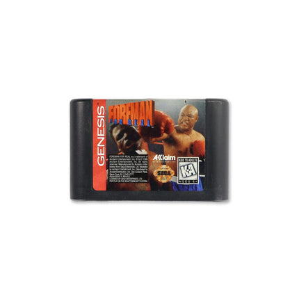 Foreman For Real for Sega Genesis - Cartridge front with label - Game only.