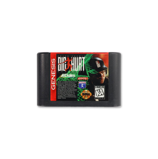 Frank Thomas Big Hurt Baseball for Sega Genesis - Cartridge front with label - Game only.