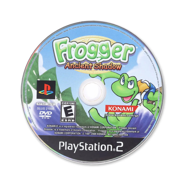 Frogger Ancient Shadow for Sony PlayStation 2 - Disc front with label - Game only.