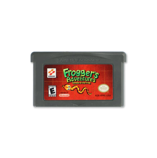 Froggers Adventures Temple of Frog for Nintendo Game Boy Advance - Cartridge front with label - Game only.