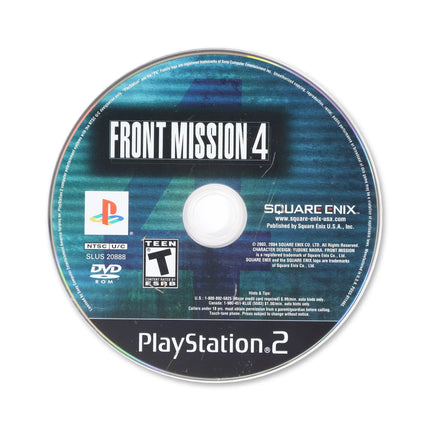 Front Mission 4 for Sony PlayStation 2 - Disc front with label - Game only.