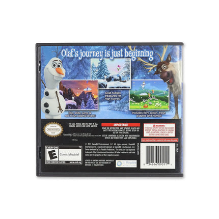 Frozen: Olaf's Quest for Nintendo DS - Box back - Product gallery.