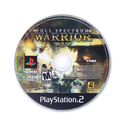 Full Spectrum Warrior for Sony PlayStation 2 - Disc front with label - Game only.