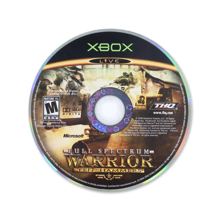 Full Spectrum Warrior for Microsoft Xbox - Disc front with label - Game only.