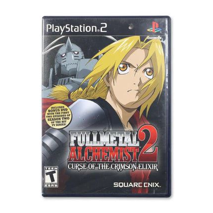 Fullmetal Alchemist 2 Curse of the Crimson Elixir for Sony PlayStation 2 - Case front cover - Complete in box or case and game.