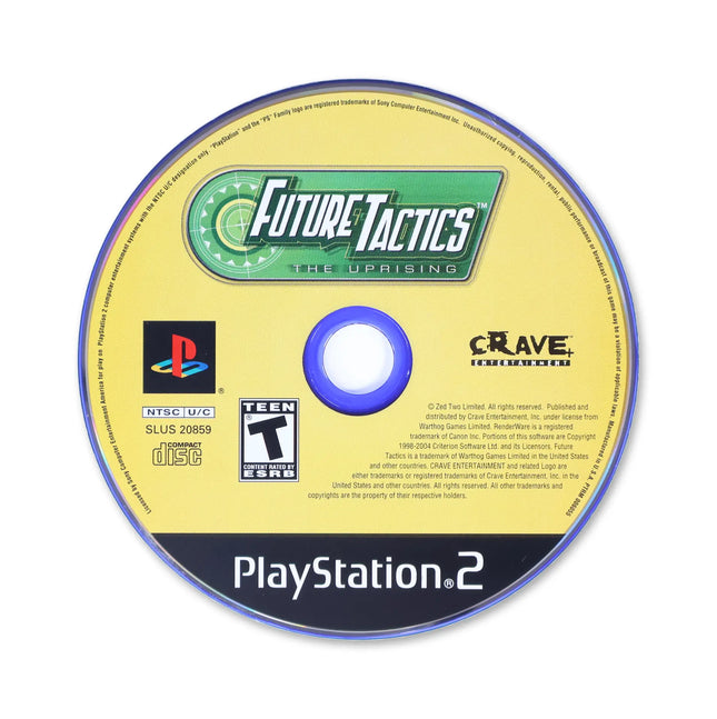 Future Tactics: The Uprising for Sony PlayStation 2 - Disc front with label - Game only.