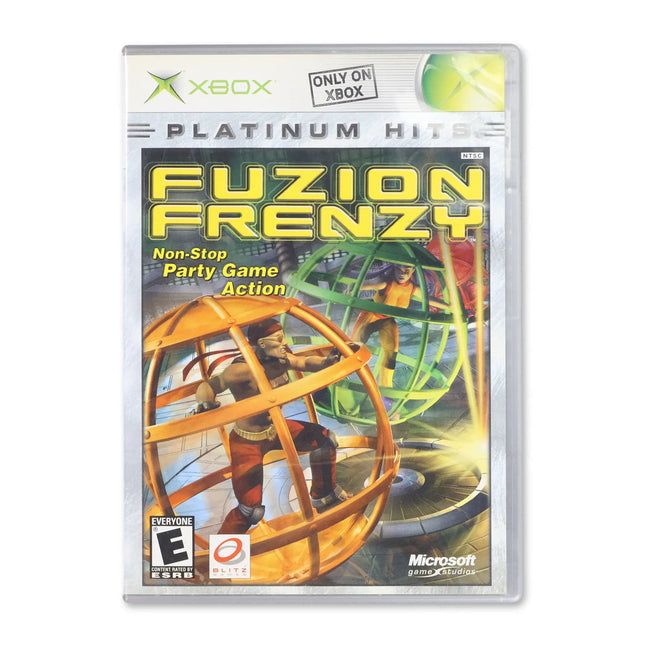 Fuzion Frenzy [Best of Platinum Hits] for Microsoft Xbox - Case front cover - Complete in box or case and game.