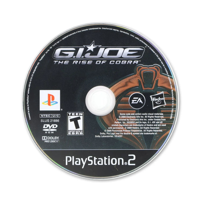 G.I. Joe: The Rise of Cobra for Sony PlayStation 2 - Disc front with label - Game only.