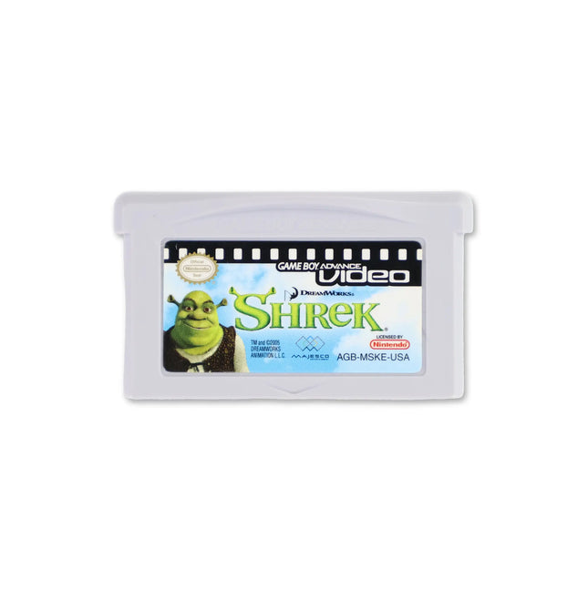 GBA Video Shrek Movie for Nintendo Game Boy Advance - Cartridge front with label - Game only.