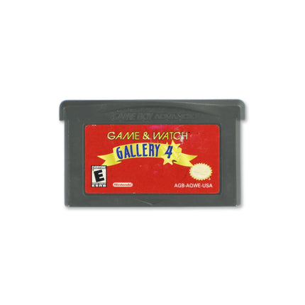 Game and Watch Gallery 4 for Nintendo Game Boy Advance - Cartridge front with label - Game only.
