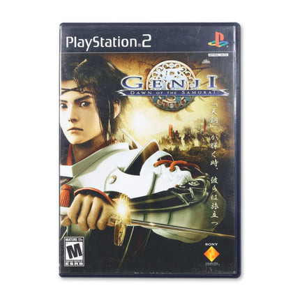 Genji Dawn of the Samurai for Sony PlayStation 2 - Case front cover - Complete in box or case and game.