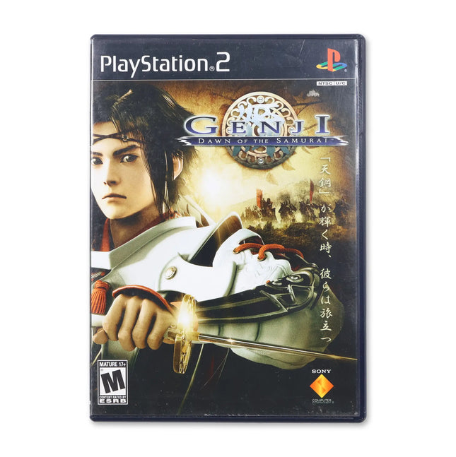 Genji Dawn of the Samurai for Sony PlayStation 2 - Case front cover - Complete in box or case and game.
