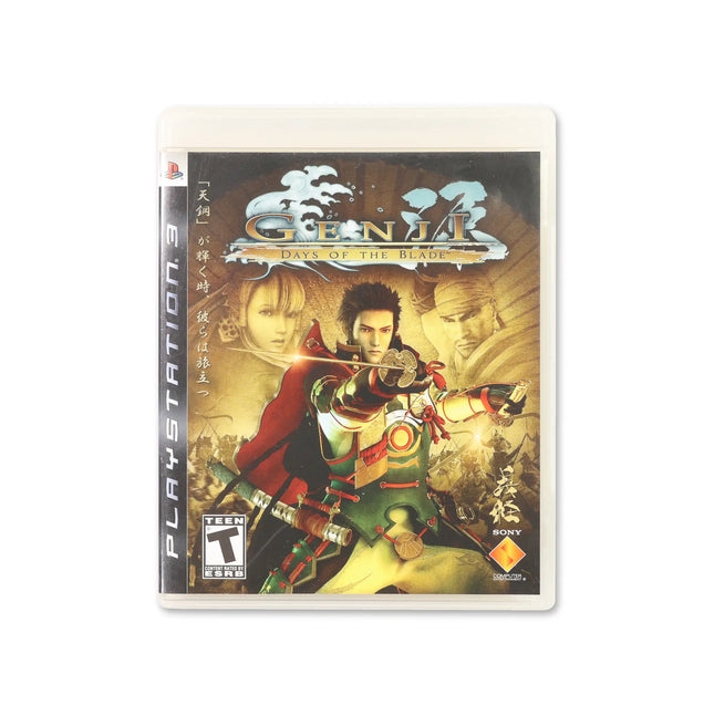 Genji Days of the Blade for PlayStation 3 - Box front - Complete in box or box and game.