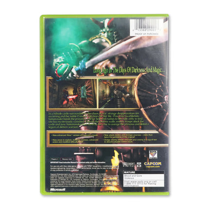 Genma Onimusha for Microsoft Xbox - Case back cover - Product gallery.