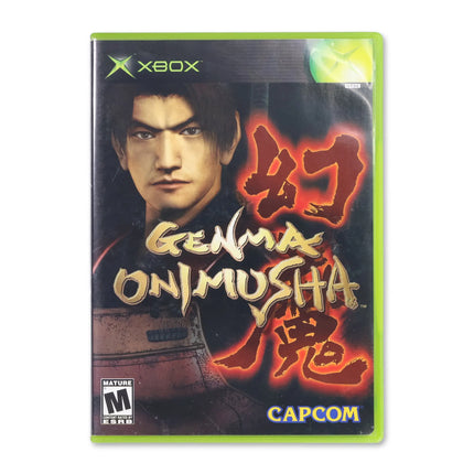 Genma Onimusha for Microsoft Xbox - Case front cover - Complete in box or case and game.
