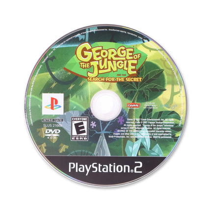 George of the Jungle and the Search for the Secret for Sony PlayStation 2 - Disc front with label - Game only.