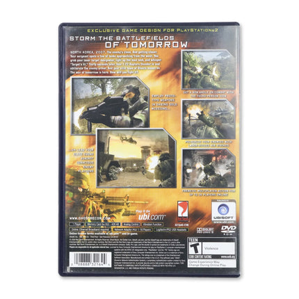 Ghost Recon 2 for Sony PlayStation 2 - Case back cover - Product gallery.
