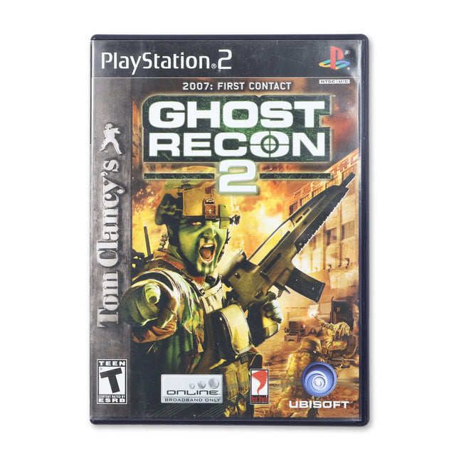 Ghost Recon 2 for Sony PlayStation 2 - Case front cover - Complete in box or case and game.