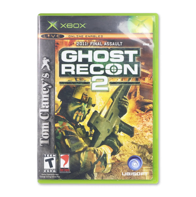 Ghost Recon 2 for Microsoft Xbox - Case front cover - Complete in box or case and game.