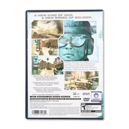 Ghost Recon Advanced Warfighter for Sony PlayStation 2 - Case back cover - Product gallery.