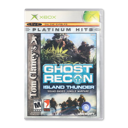 Ghost Recon Island Thunder [Platinum Hits] for Microsoft Xbox - Case front cover - Complete in box or case and game.