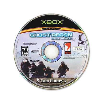 Ghost Recon Island Thunder for Microsoft Xbox - Disc front with label - Game only.