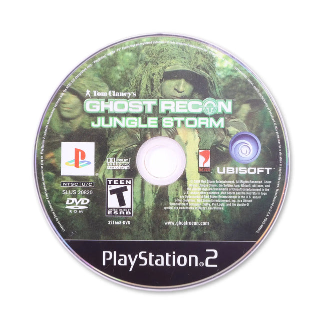 Ghost Recon Jungle Storm for Sony PlayStation 2 - Disc front with label - Game only.