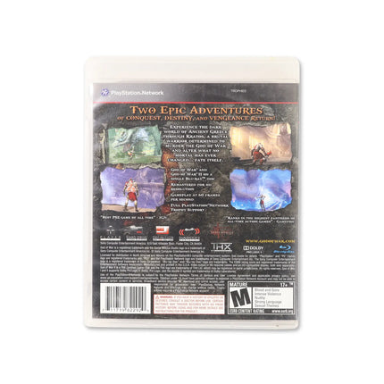 God of War Collection for PlayStation 3 - Box back - Product gallery.