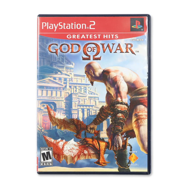 God of War [Greatest Hits] for Sony PlayStation 2 - Case front cover - Complete in box or case and game.