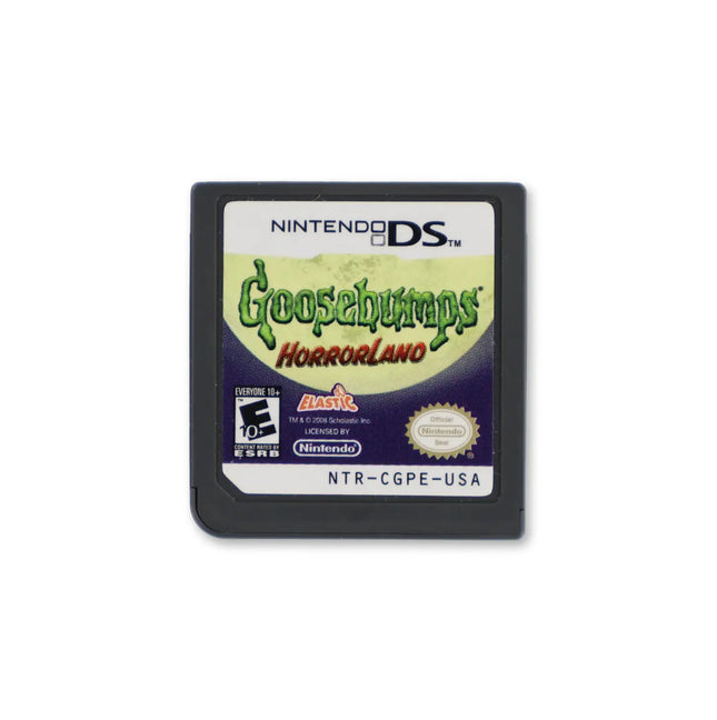Goosebumps HorrorLand for Nintendo DS - Cartridge front with label - Game only.