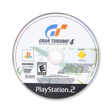 Gran Turismo 4 for Sony PlayStation 2 - Disc front with label - Game only.