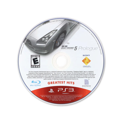 Gran Turismo 5 Prologue [Greatest Hits] for PlayStation 3 - Cartridge front with label - Game only.