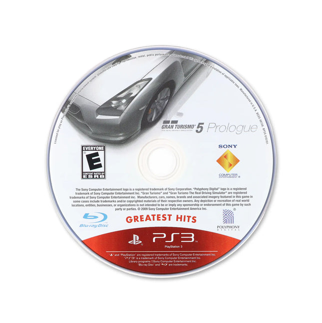 Gran Turismo 5 Prologue [Greatest Hits] for PlayStation 3 - Cartridge front with label - Game only.
