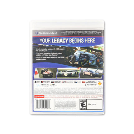 Gran Turismo 6 for PlayStation 3 - Box back - Product gallery.