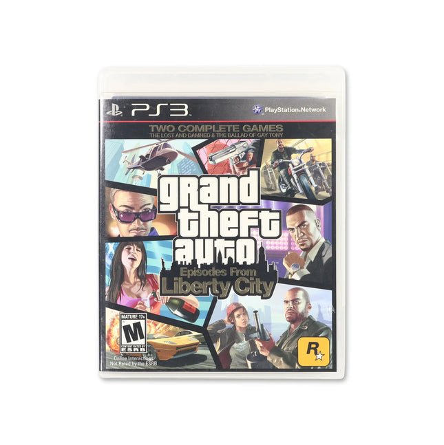 Grand Theft Auto: Episodes from Liberty City for PlayStation 3 - Box front - Complete in box or box and game.