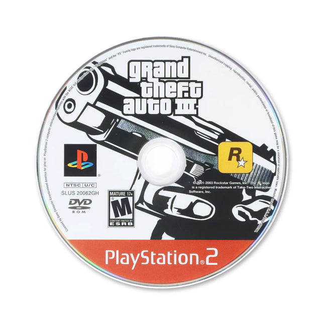 Grand Theft Auto III [Greatest Hits] for Sony PlayStation 2 - Disc front with label - Game only.